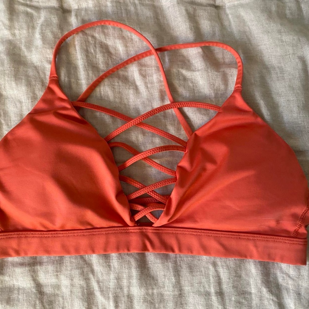 XS / Small Women's Pink / Orange Sports Bra